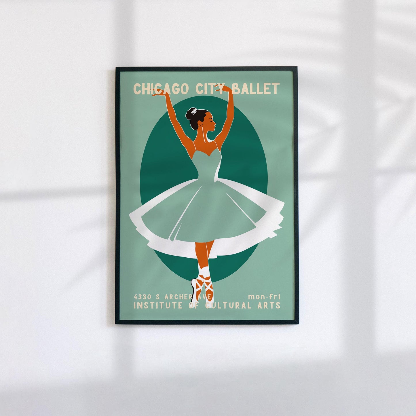 Chicago City Ballet Dancer Poster Print