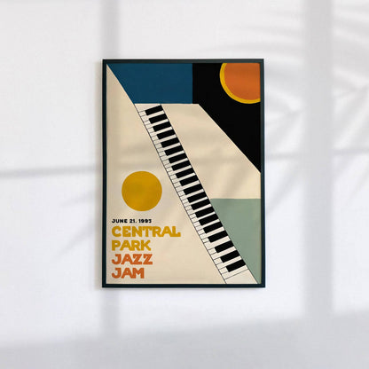 Central Park Jazz Jam Vintage Poster