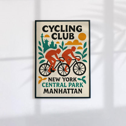 Central Park Cycling Club Print