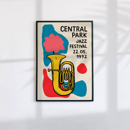 Central Park Jazz Poster