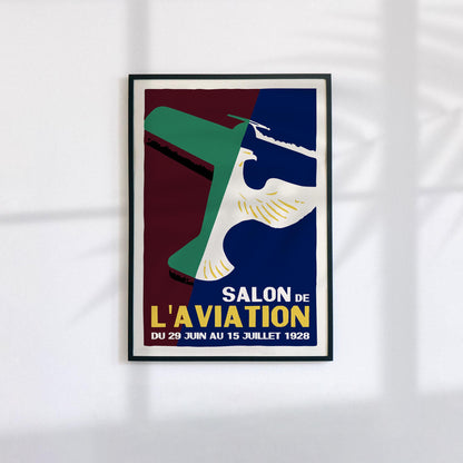 1928 French Aviation Art Print