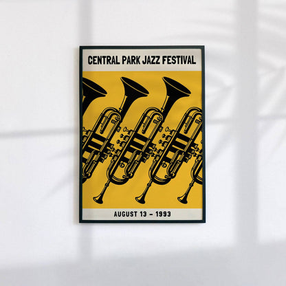 Central Park Jazz Festival Vintage Poster