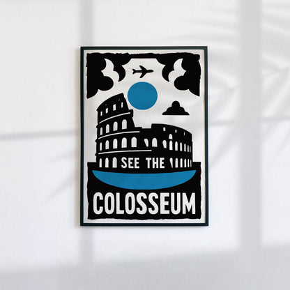 Colosseum Travel Poster Print