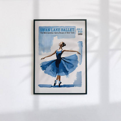 Swan Lake Ballet Vintage Wall Art