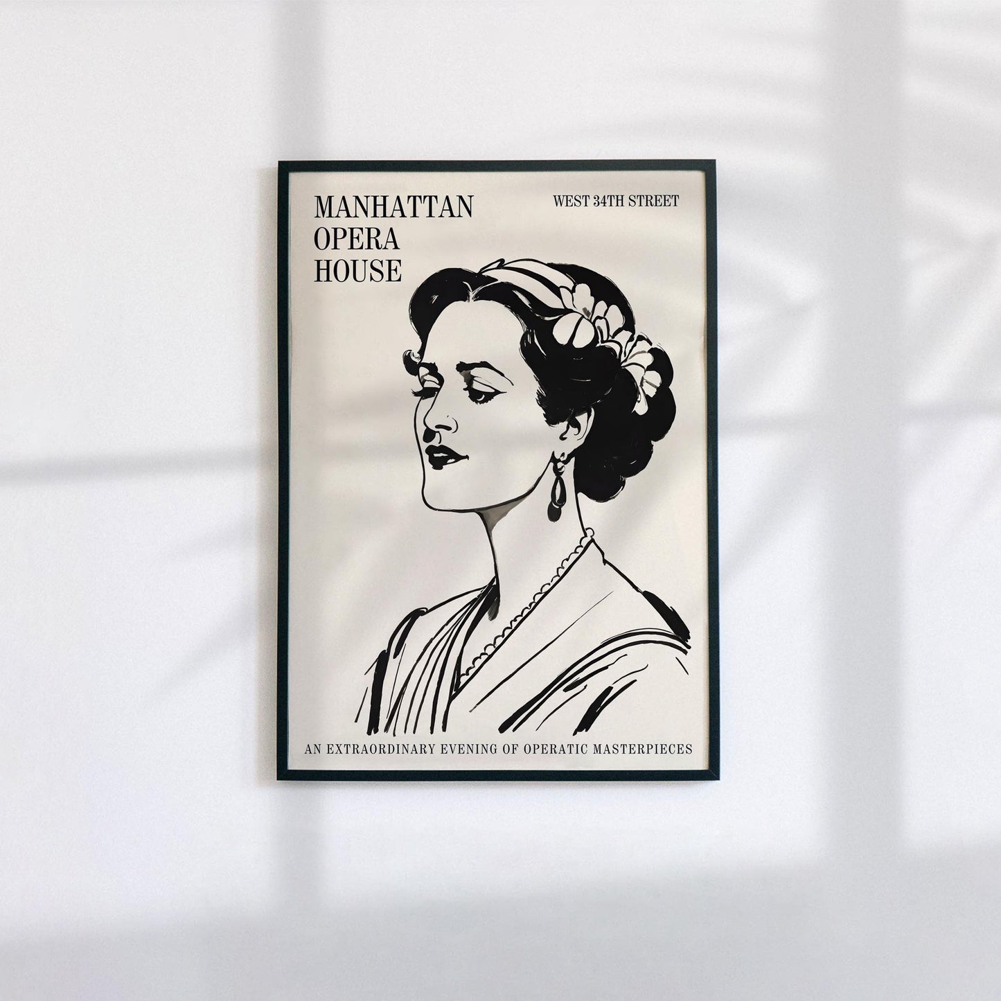 Vintage Opera Lady Poster