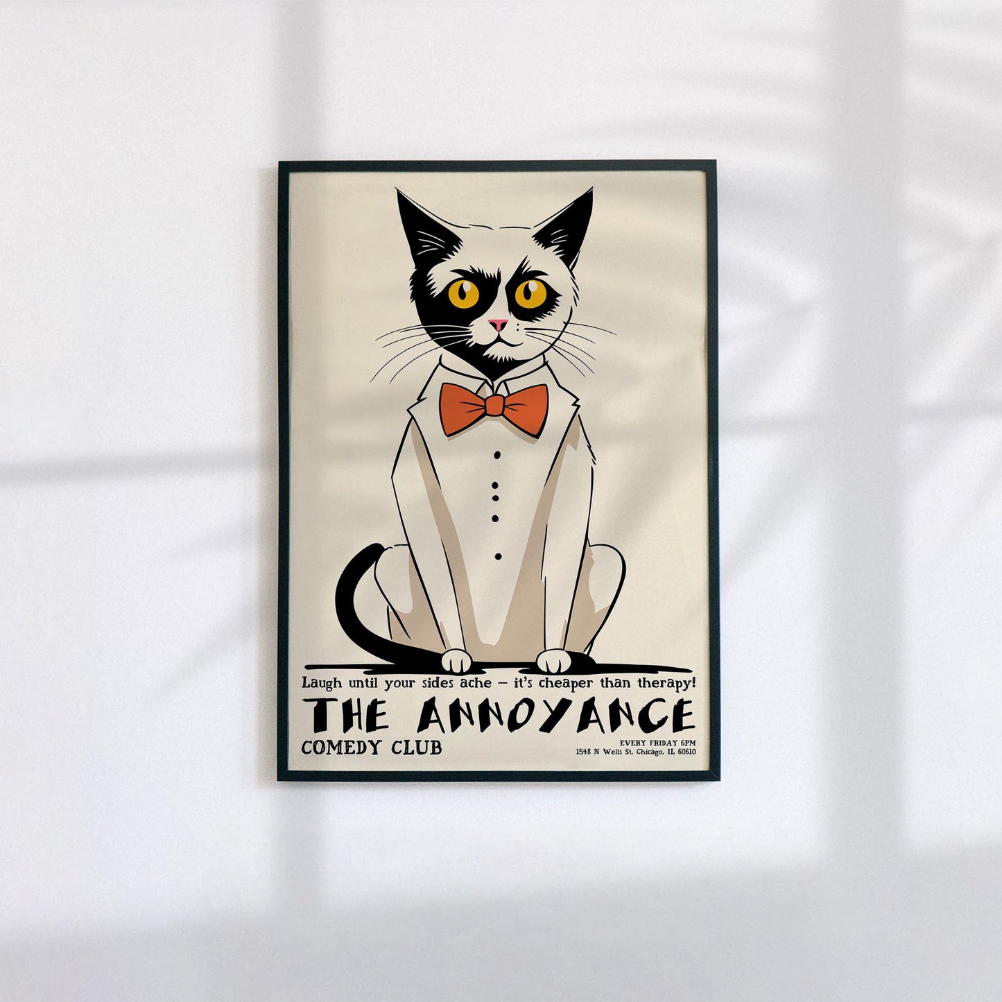 Fancy Cat Comedy Poster