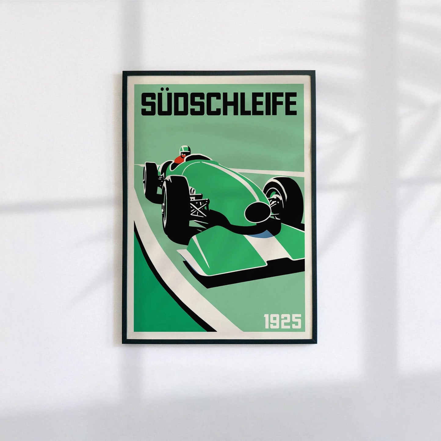 Nürburgring Südschleife Vintage Racetrack Poster