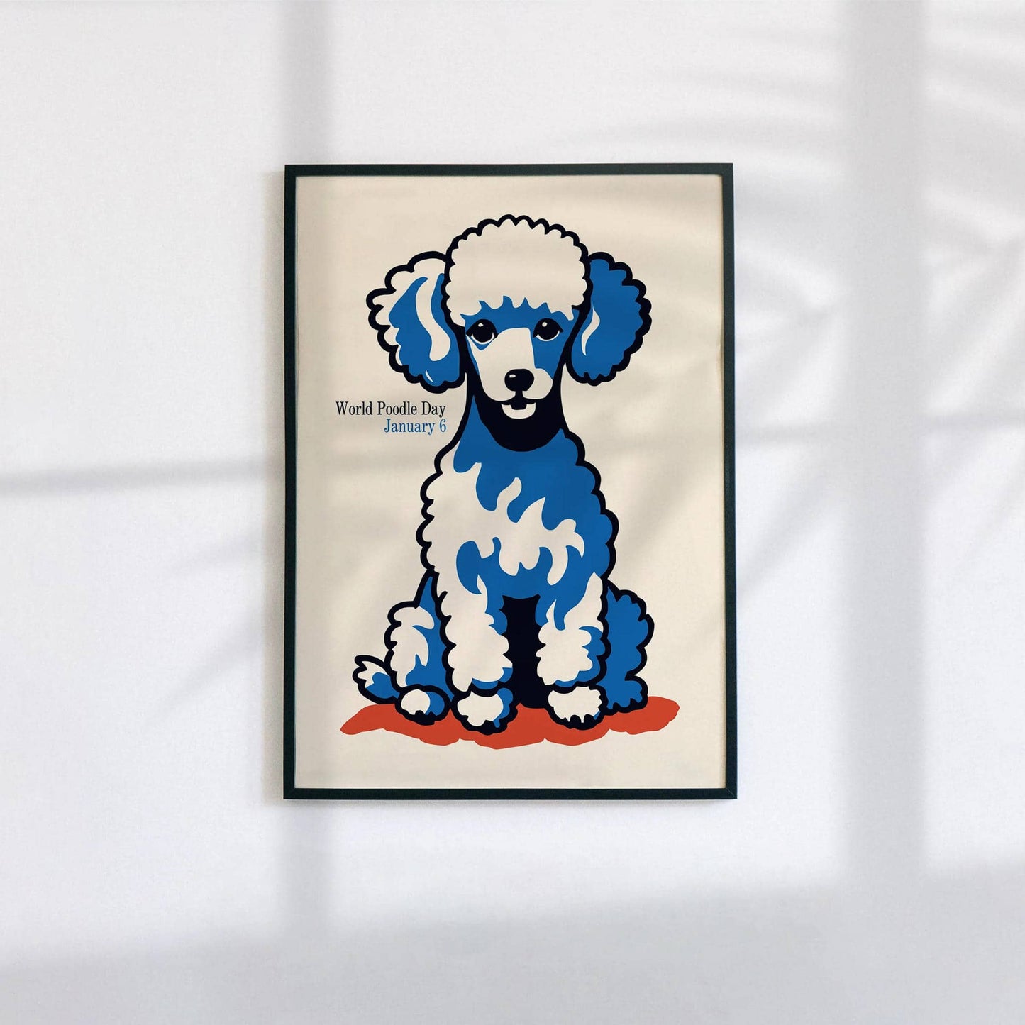 World Poodle Day Retro Poster