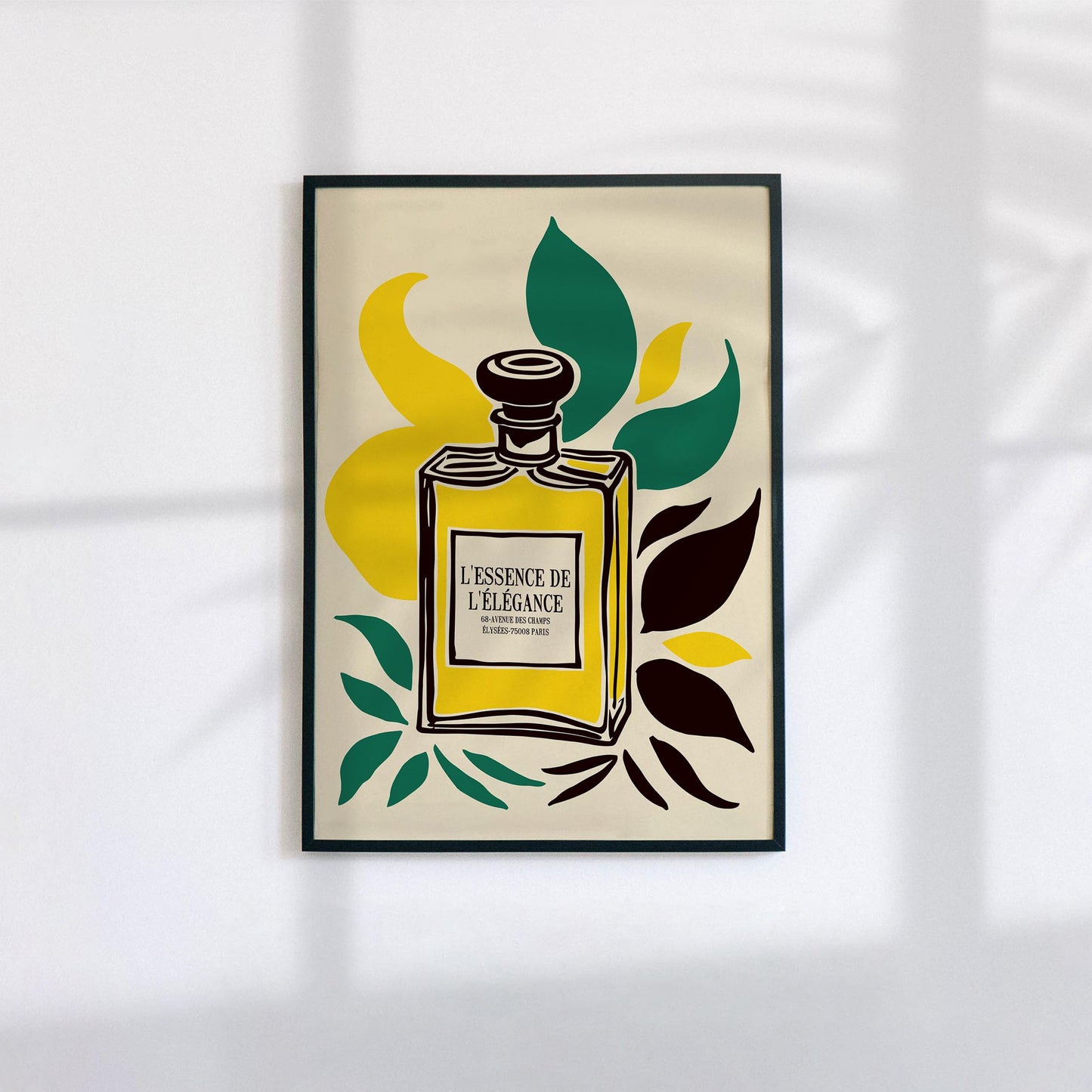 Botanical Perfume Bottle Poster Print