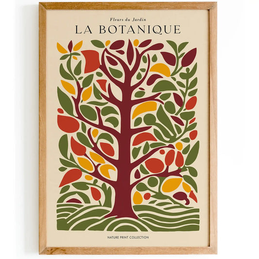 La Botanique French Nature Poster