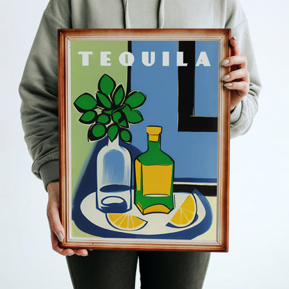 TEQUILA - retro beverage poster