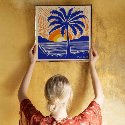 Maui Island Hawaii Square Print