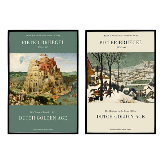 Set of 2 Pieter Bruegel the Elder Artwork Posters - HypeSheriff