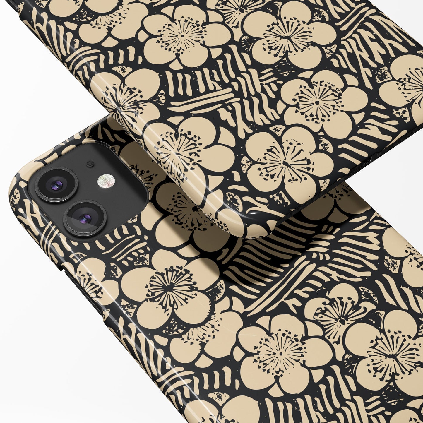 iPhone Case with retro floral print