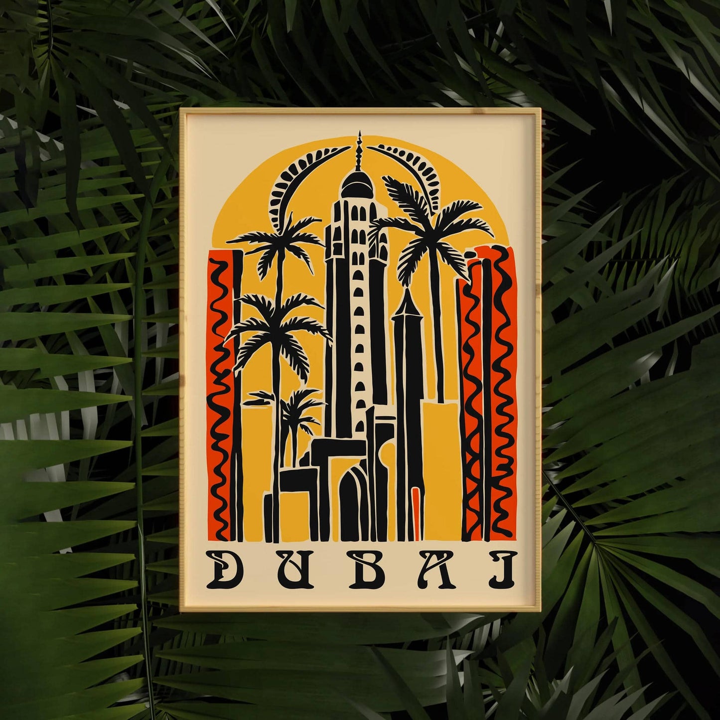 Dubai Eclectic Travel Poster