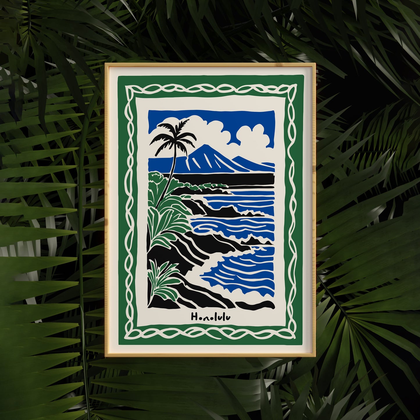 Honolulu Hawaii Landscape Poster