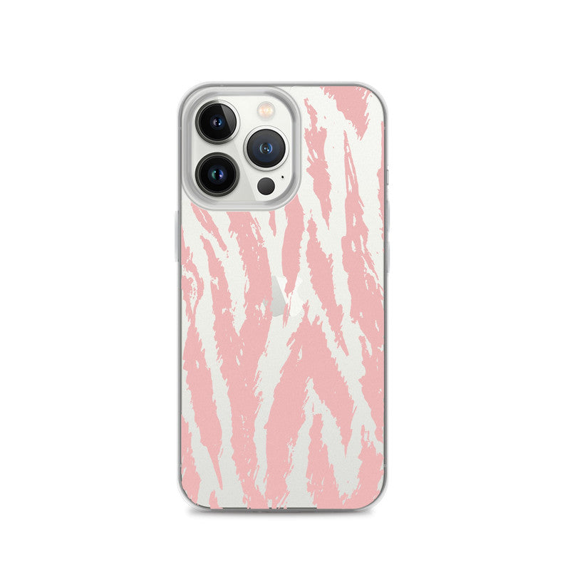 Pink Zebra, Animal Pattern iPhone Case - HypeSheriff