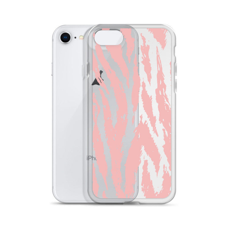 Pink Zebra, Animal Pattern iPhone Case - HypeSheriff