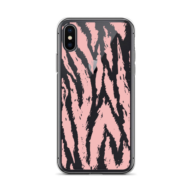 Pink Zebra, Animal Pattern iPhone Case - HypeSheriff