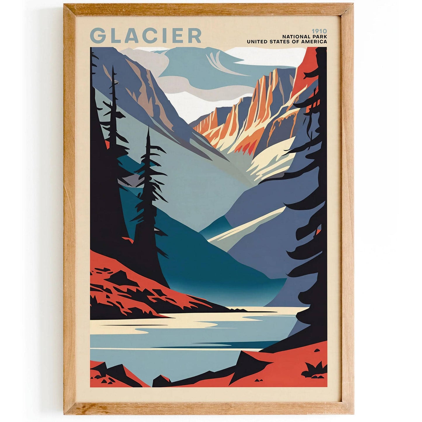 Glacier National Park Poster Print