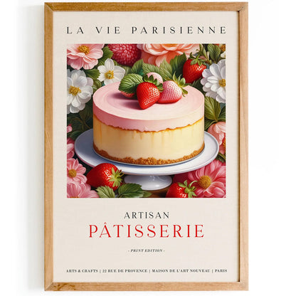 La Vie Parisienne Café Poster - Vintage Bakery Decor - HypeSheriff