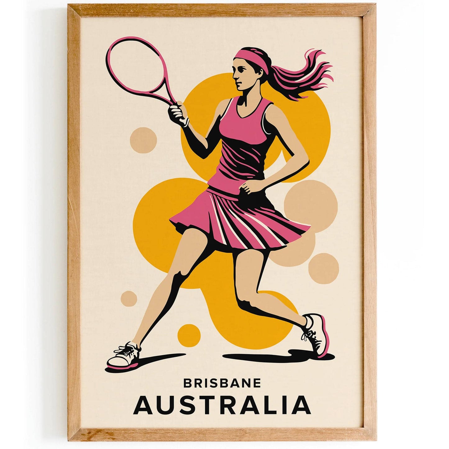 Brisbane Australia Tennis Poster