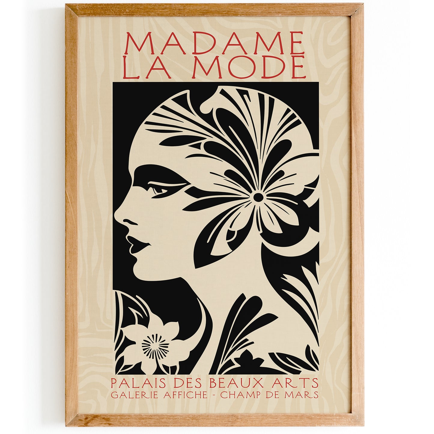 Madame La Mode Art Deco Fashion Poster