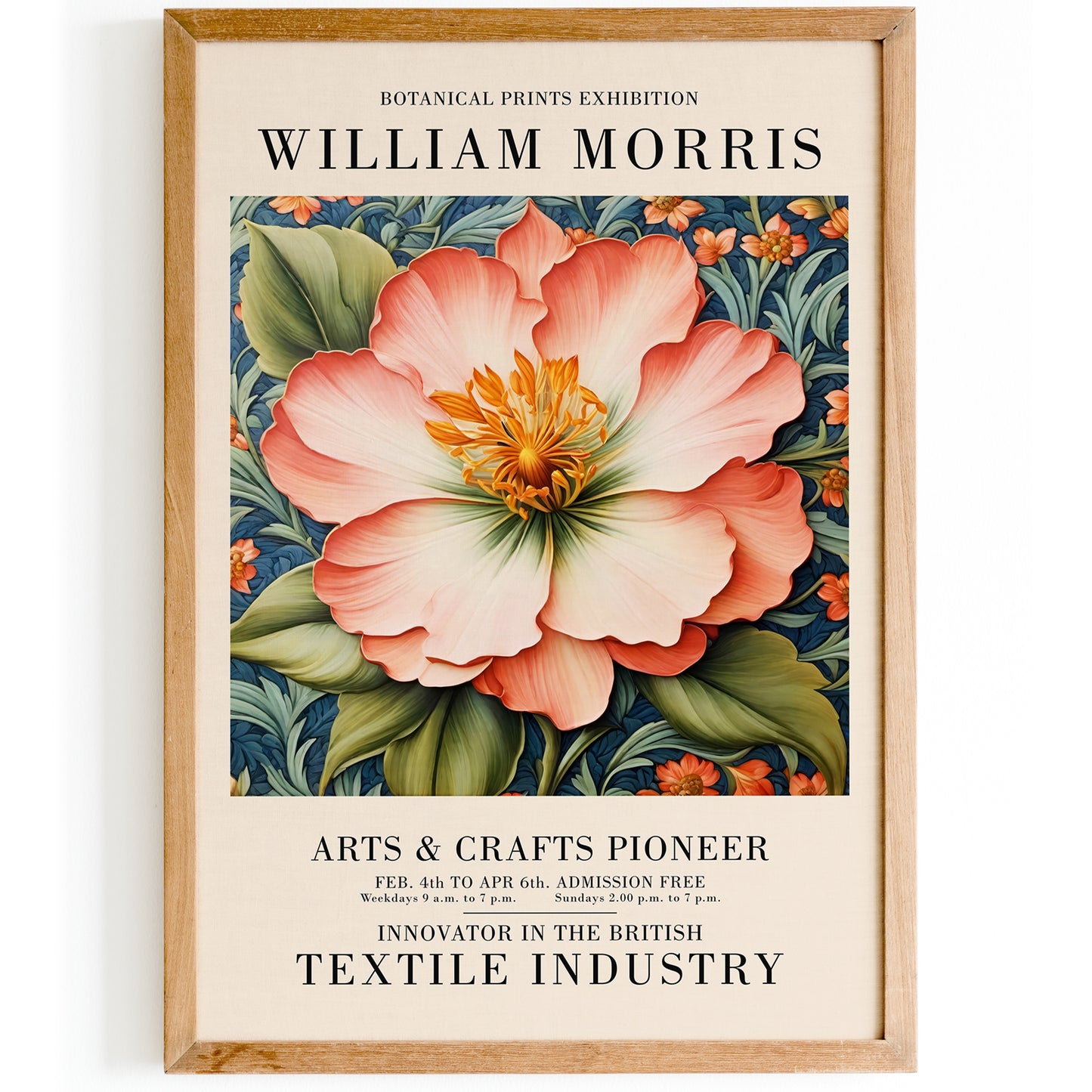 Beautiful Flower Morris Homage Poster