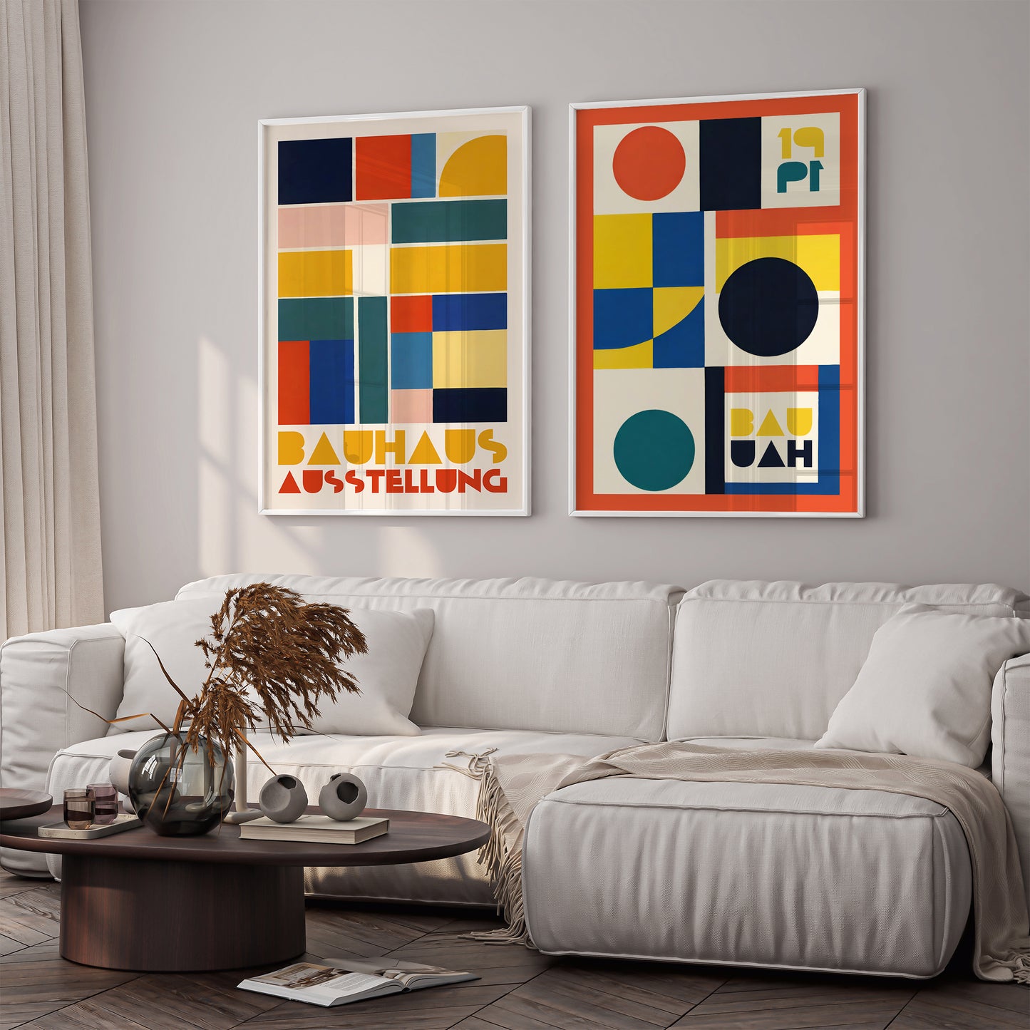 Geometric Harmony - Modern Art Exhibition Poster