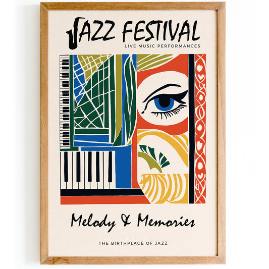 Jazzland New Orleans Music Poster