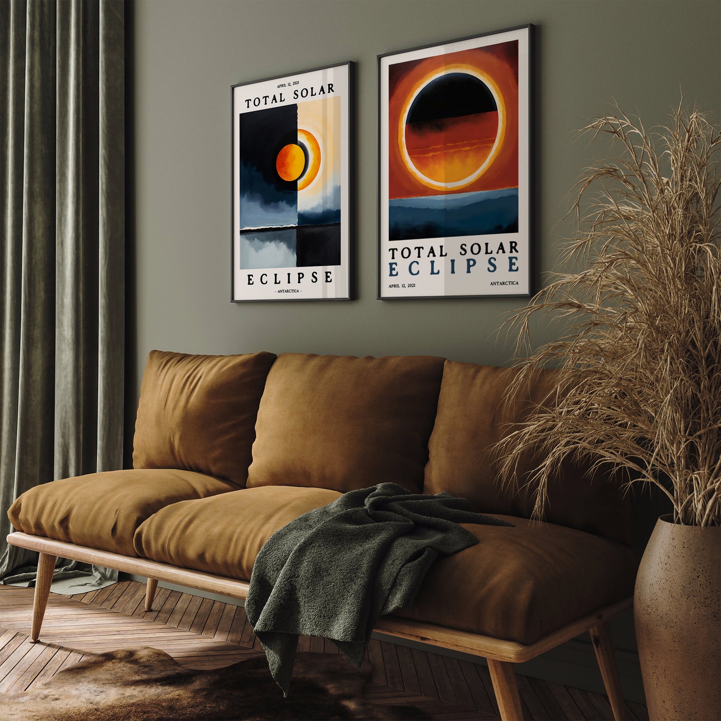 Total Eclipse, Cosmos Painting Art Print