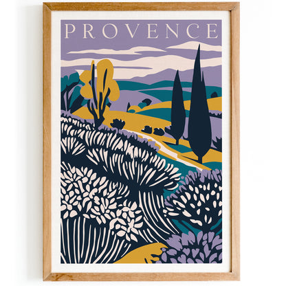 Provence France Purple Poster