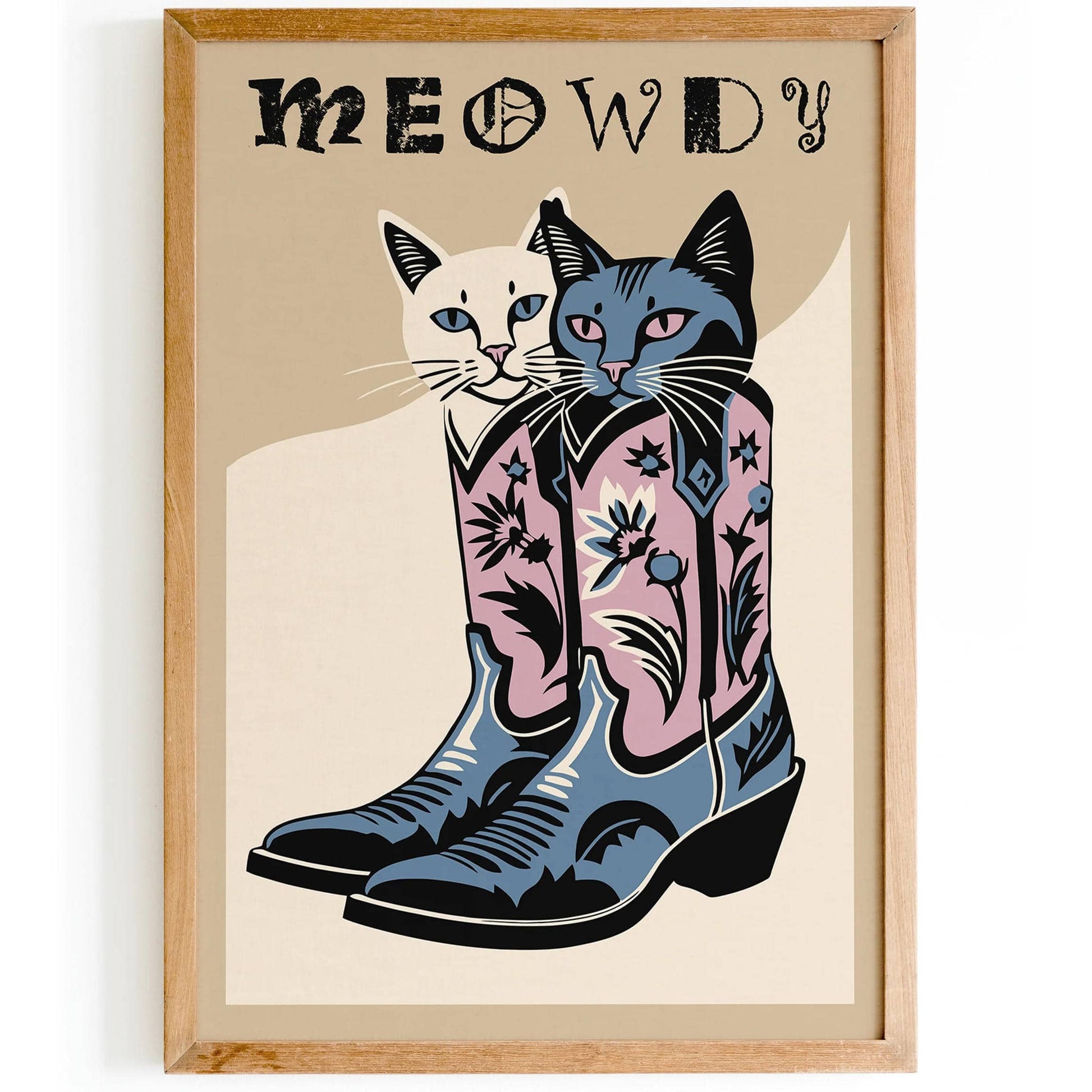 Meowdy Country Music Club Poster - HypeSheriff