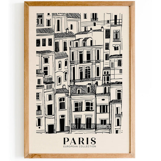 Paris Architecture Poster