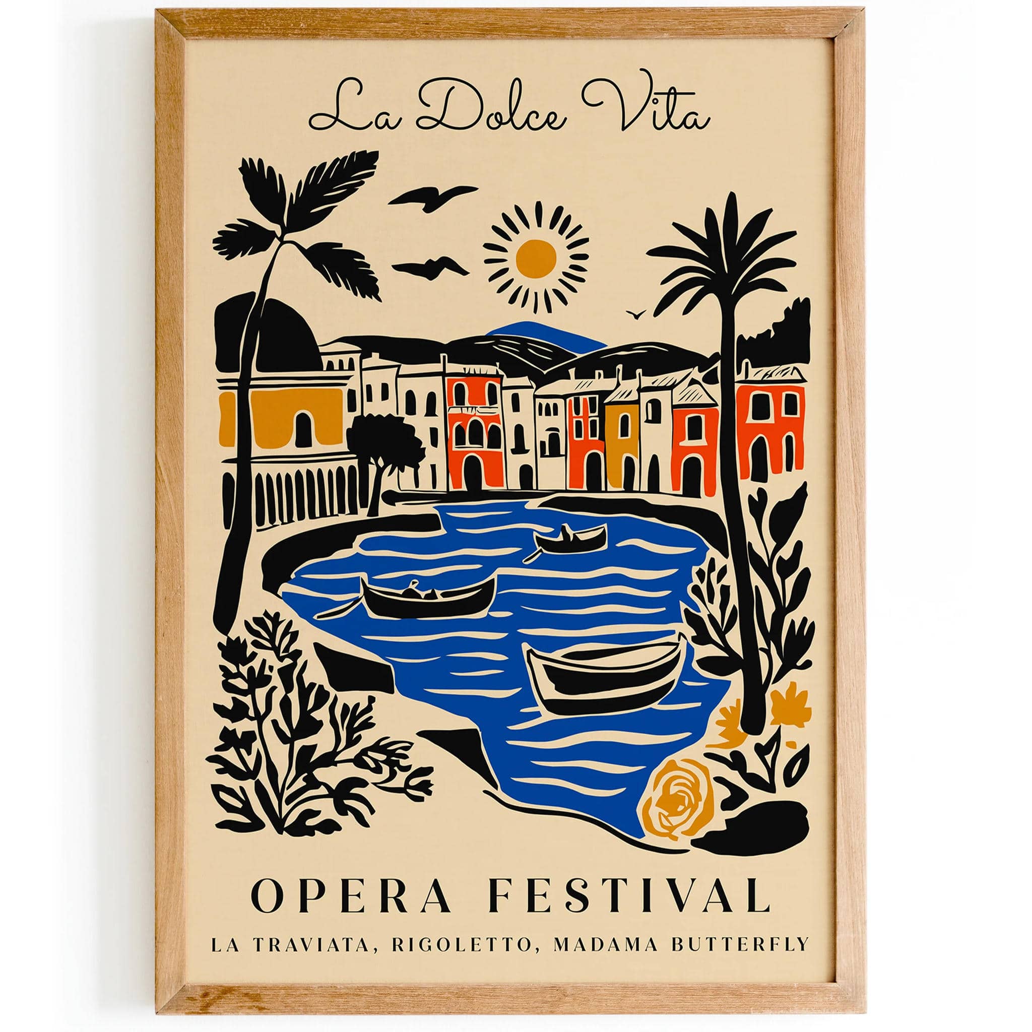 Italian Opera Poster La Dolce Vita Italian Opera Poster – Festival Wall Art Decor – HypeSheriff