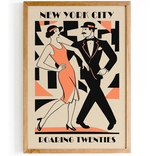 New York City Great Gatsby 20s Poster
