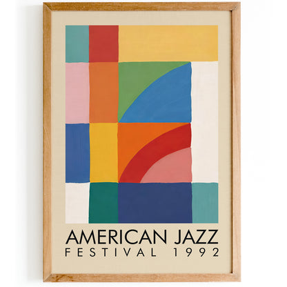 American Jazz Festival Modern Poster