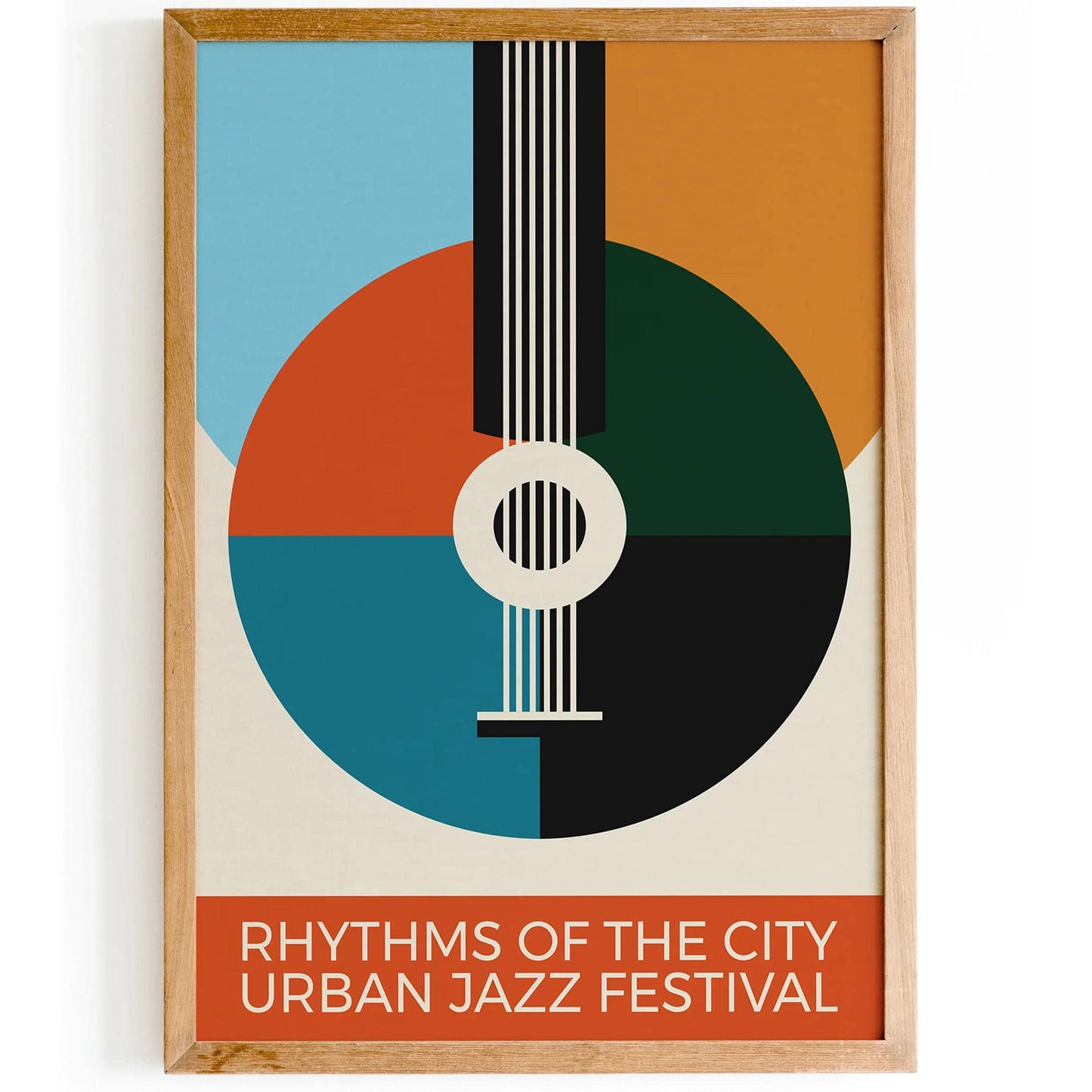 Retro Urban Jazz Music Festival Print - HypeSheriff