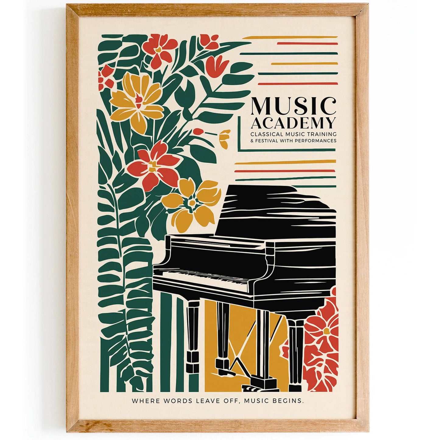 Music Academy Elegant Art Print - HypeSheriff
