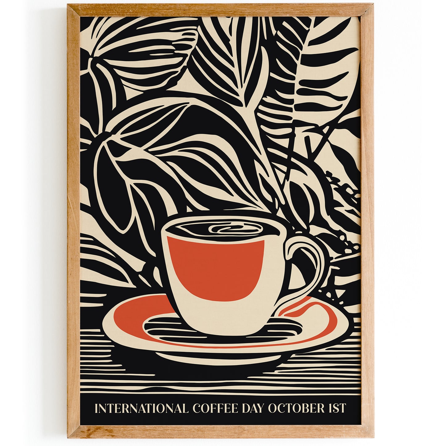 International Coffee Day Vintage Poster