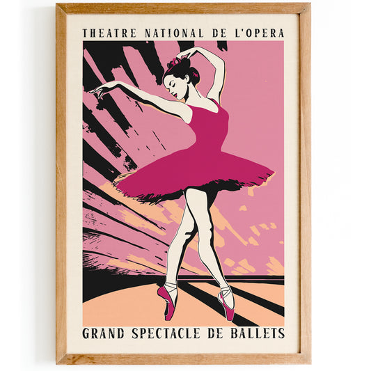 Ballet Spectacle Pink Wall Art