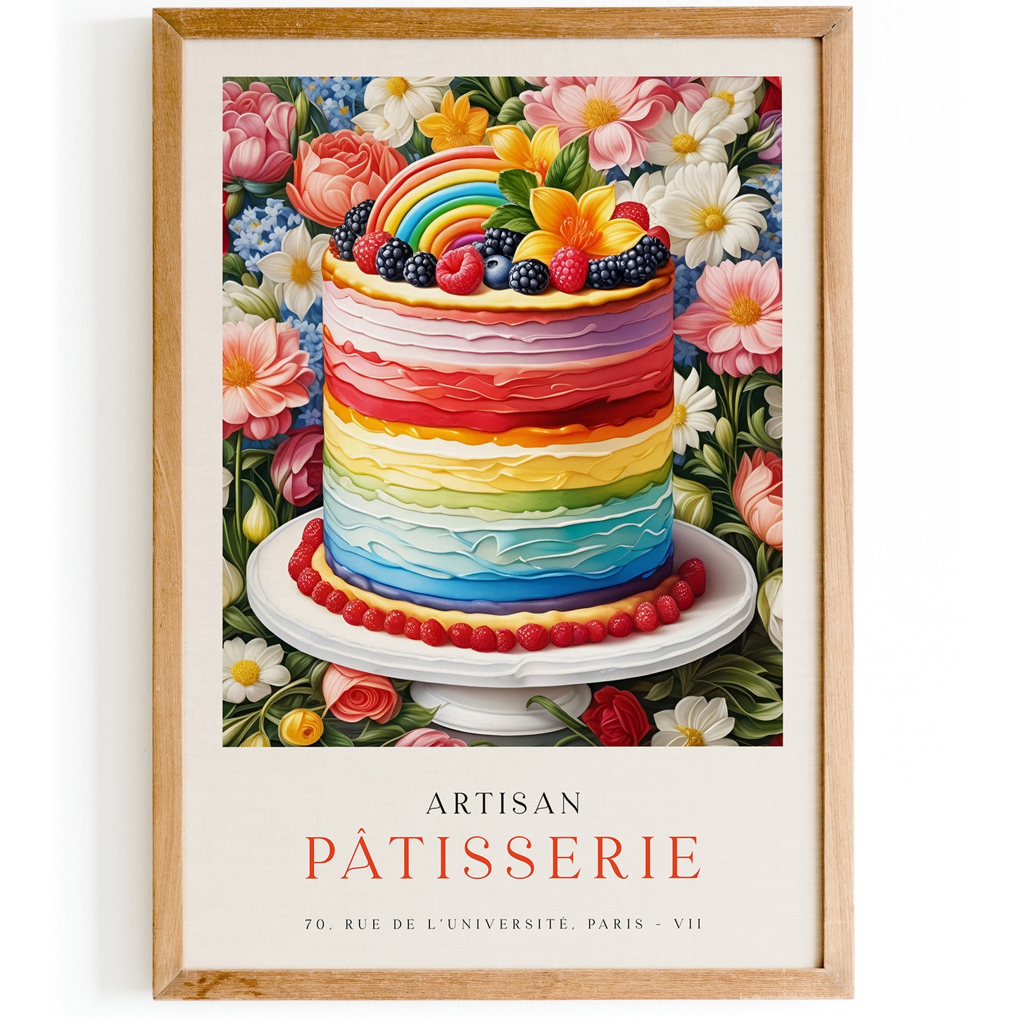 Artisan Patisserie Colorful Kitchen Art Print