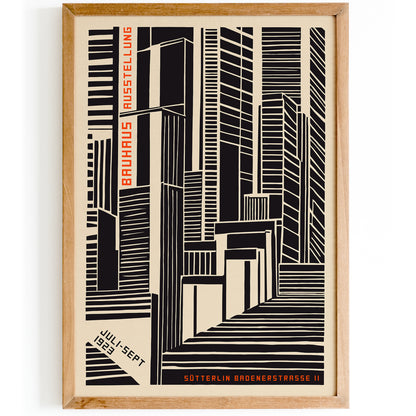 Geometric Bauhaus Retro Art Print