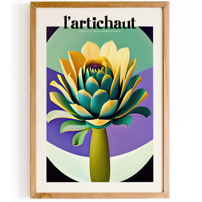 Artichoke Pop Art Kitchen Wall Art