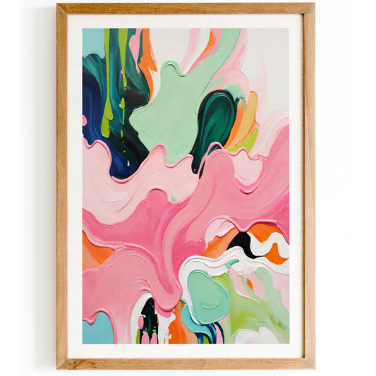 Modern Abstract Painting Poster