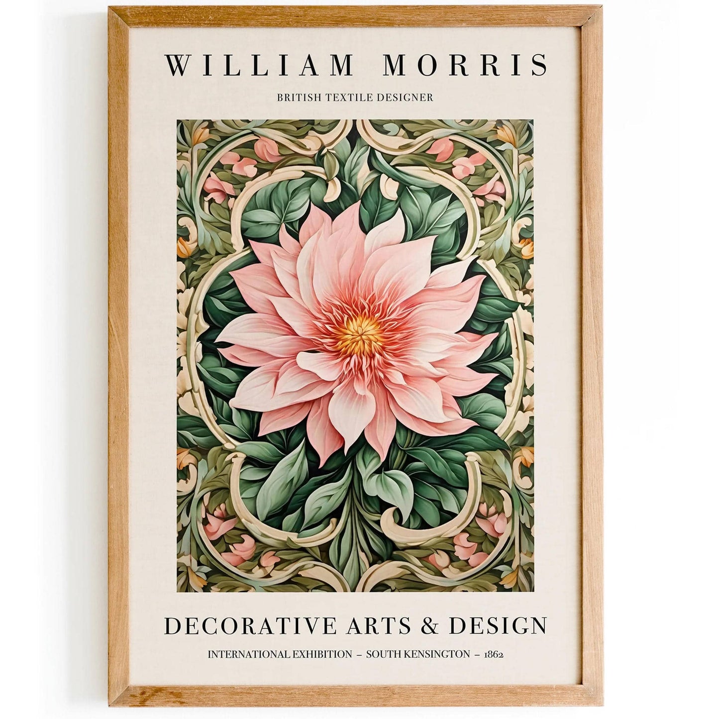Art Nouveau W. Morris Floral Poster