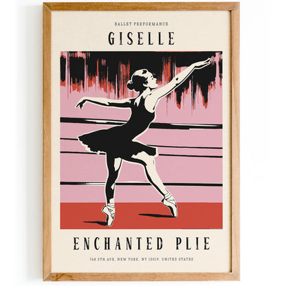 Giselle Vintage Ballet Poster