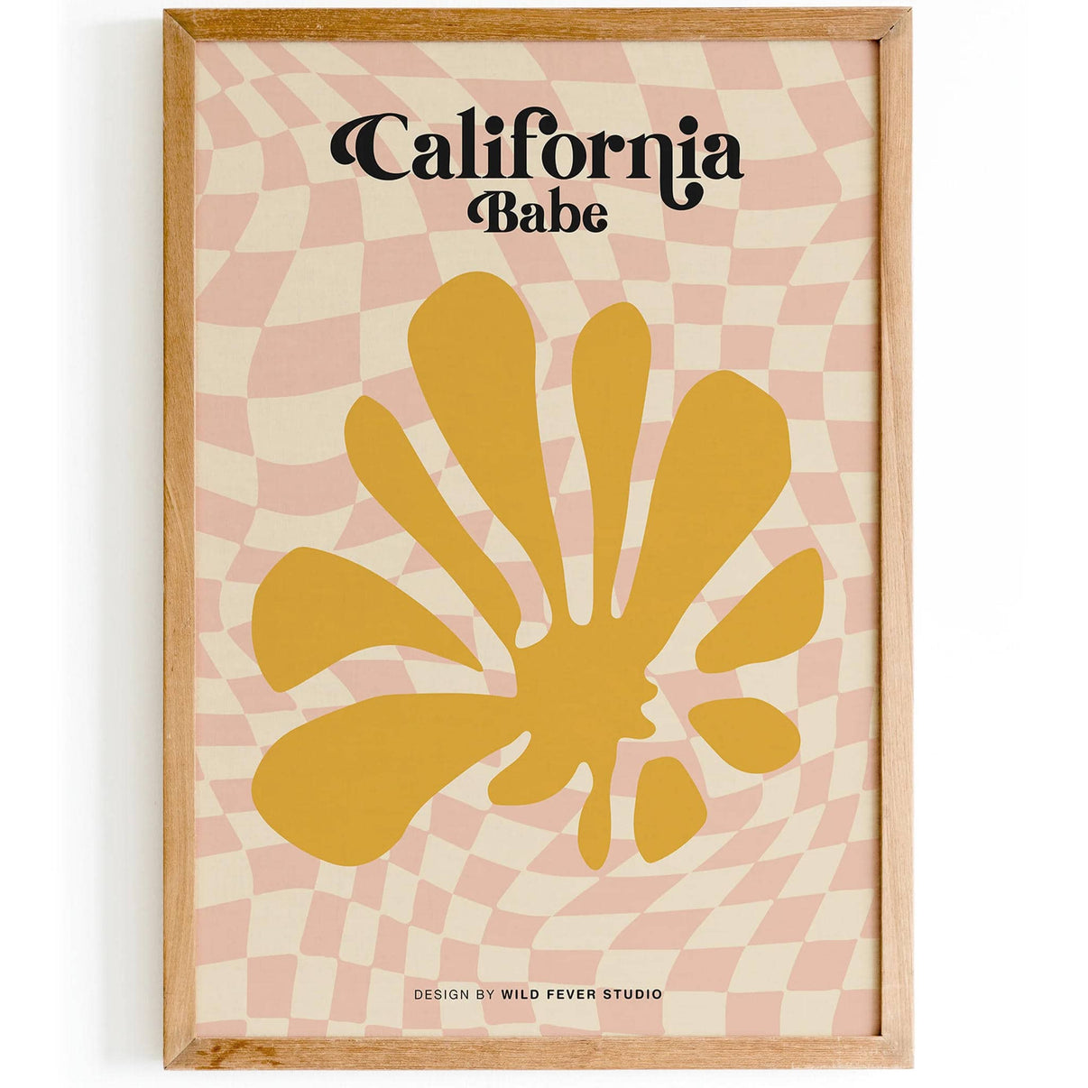 California Babe Retro Poster HypeSheriff