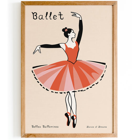 Minimalist Ballet Poster