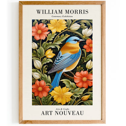 Morris Art Nouveau Bird Poster